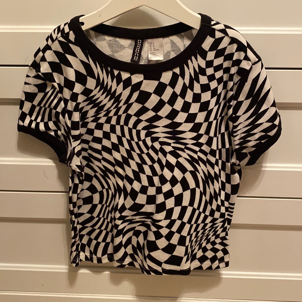 Checkard crop top